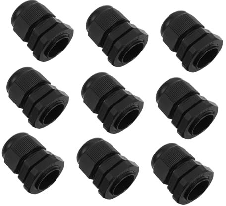 Holibanna Armoured Cable Connectors Set 10pcs Nylon Glands Weatherproof Cable Joiner for 6-12mm