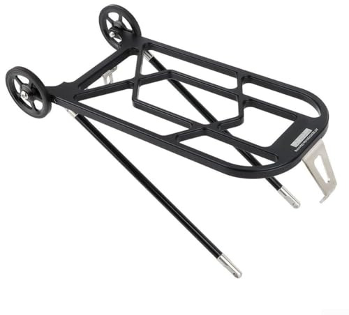 Hinten Bike Rack, Aluminium Hinterablage Gepäckablage Für Brompton für 3sixty United Falträder, 30x14cm