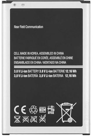 ELLENNE - Akku für Samsung Note 3 | N9000 - N9005 - B800BC mit 3200 mAh | ELLENNE Qualitätssicherung