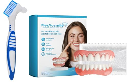 JHAZUN Prothèse Dentaire Silicone Pour Hommes Et Femmes,Dentier Provisoire, Facette Dentaire, Comfortable Fit Quickly Improve The Beautyof Your Smile(B)