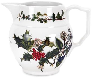 The Holly & Ivy Staffordshire Jug, Ceramic, Multi-Colour