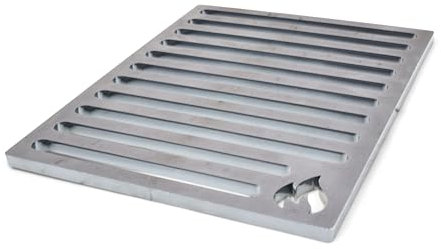 Grillrost.com Das Original Ofenrost 19x23cm aus massivem Stahl - langlebiger als Gussroste - für Öfen und Kamine