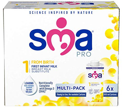 SMA PRO First Milk From Birth, 6 x 200 ml