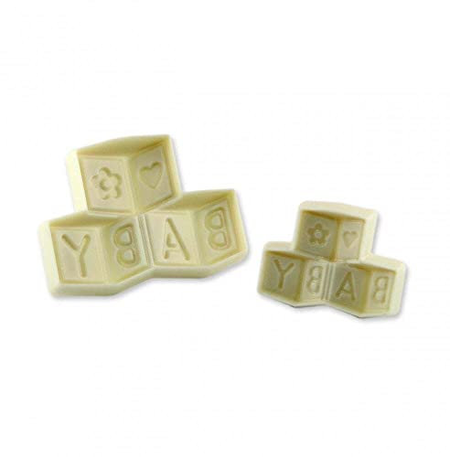 Baby Building Blocks Jem Pop It Mould Cutter Cup Cake Decorating Tool 2 Sizes Included