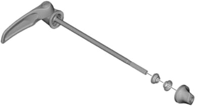Shimano FH-MT200-B Schnellspanner, Silver, 176 mm