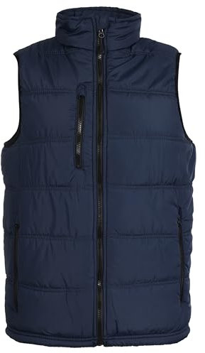 Fort - Carlton Bodywarmer - Navy Bodywarmer - XXL - Comfortable Body Warmer - Durable - 280gsm Quilting - Stylish & Versatile - Features Zipped Pockets - Ideal for Work