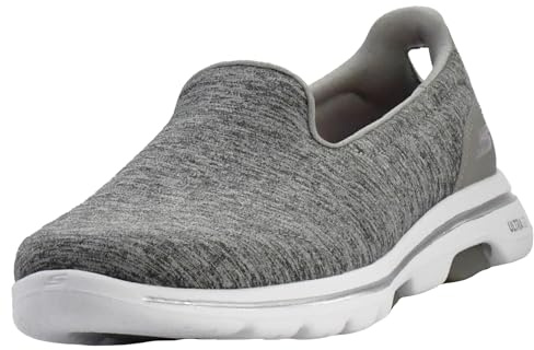 Skechers Women's Go Walk 5-Honor Sneaker, Grey, 6.5 UK