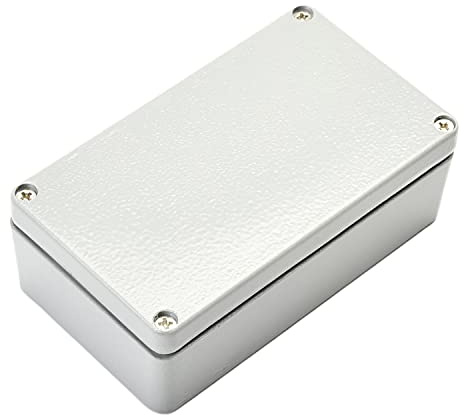 Fielect Aluminum Enclosure Project Box Dustproof Waterproof IP65 Aluminum Alloy Metal Junction Box Universal Electrical Project Enclosure Box, 4.53 x 2.52 x 1.46