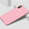 Little Boutik Coque Silicone pour iPhone X/XS Couleur Rose Haute Protection