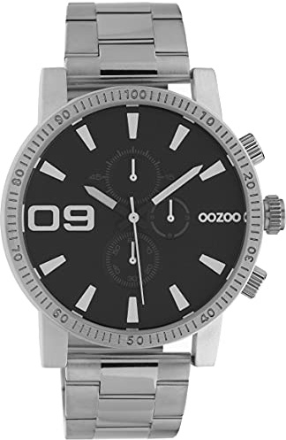 Oozoo Timepieces Herren Uhr - Armbanduhr Herren mit Edelstahl Gliederband | Hochwertige Uhr für Männer - Edle Analog Herrenuhr in rund C10706