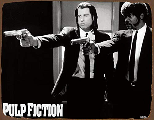 Inga Blechschild mit Pulp Fiction-Zitat, amerikanischer Film, Vintage-Stil, A11, Metallschild, Poster, 20,3 x 30,5 cm