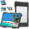 2020/2021,Full-Body Protective Case,Magnetic Pencil Holder,External Keyboard Interface,IP68 Waterproof Dustproof Shockproof iPad Pro 11 Inch Case (Black)