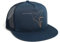 DEPARTED Herren Mesh Trucker Hat mit Print/Motiv - Snapback Cap - No. 366, Coastal Navy