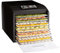 Deshidratador alimentario de alta capacidad, 500 W, color negro