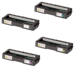 ABC Kompatibles Set 4X Toner XL für Ricoh MC250 MC250fw MC250fwb MC250w PC300 PC300w PC301 PC301sf PC301w PC302fw M C250 M C250fw M C250fwb M C250w P C300 P C300w P C301 P C301sf P C301w P C302fw