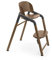 Bugaboo Giraffe Hochstuhl aus Holz, Schnell verstellbar, Einfach zu reinigen, Sicheres und stabiles Design, Verwendbar ab der Geburt mit dem Neugeborenen Set (separat erhältlich), Holz/Grau