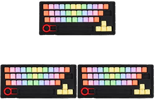 Mobestech 3ensembles Keycaps Rainbow pour Claviers Mécaniques Capuchons Chic Et Durables Protection La Poussière Installation Facile