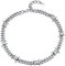 ChainsHouse Collana Catena Spessa da Uomo Metal Choker Collana Cubana Classcia con Spina Teschio StileTribale Punk Rock Gotico Larghezza 9mm Collana Corta Figo Hiphop Moda