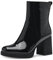 MARCO TOZZI Damen Stiefeletten mit Absatz Lack Elegant, Schwarz (Black Patent), 40
