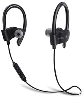 HDAKDDHG In Ear Bluetooth Earphones, Wireless Headphones with 3H Playtime IPX7 Waterproof Earbuds Sound Isolation Sports Headphones with Mic/Volume Control Gym Running Outdoor Sports Workout - black