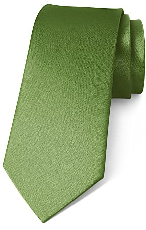Lollanda Men Ties Green Wedding Ties Solid Color Ties Formal Business Neck Ties for Men (Light Green)