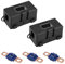 mizikuu Fusible Voiture, 2 Pièces ANS Porte Fusibles de Voiture avec 3 Fusibles Midi 100A durable Fusible Midi Boulonné 12V-58V batterie Courant élevé pour voitures, camions, véhicules
