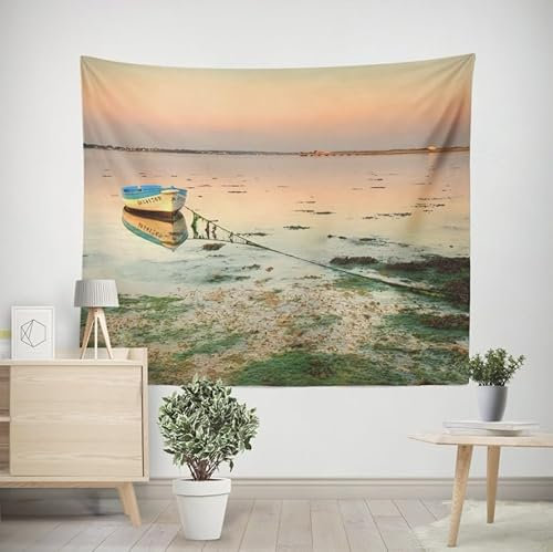 EHOMERY Wandbehang Fotodruck 3D Wanddekoration Wohnzimmer Das Meer Wandteppich Wandtuch Lang Wohnzimmer Schlafzimmer Wandbehang Dekoration 100x70cm