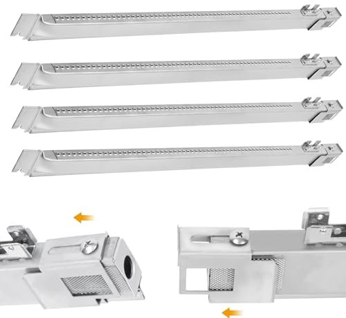 SafBbcue 67490 Brennerrohr-Set für Weber Genesis II (2016+) 400/330/335 Serie Gasgrills, 4 Stück 49,5 cm Brenner für Genesis II E-330/335 E-410, SE-410, passend für Weber Genesis II E-210, LX E-244 0,