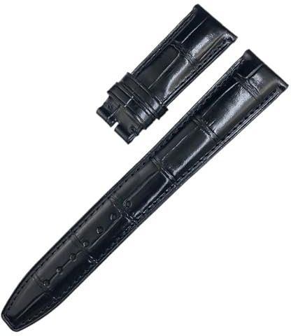 FFHAO Leder Echtes Rindsleder Armband Für IWC Portugieser Porotfino Familie PILOT'S Uhren 20mm 21mm 22mm Uhrenarmband Faltschließe, 22 mm, Achat