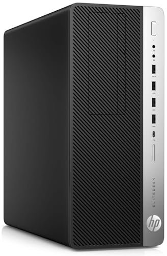 HP EliteDesk 800 G5 Tour Ordinateur PC Intel Core i5-9400 RAM 16 Go DDR4 SSD 512 Go Windows 11 (reconditionné)