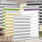 Verdunkelung Dachfenster Rollo 115 x 200 cm 100% Verdunkelung Sonnenschutz Gardine Klemmrollo Duo Rollo Fensterrollo mit Bohren für Fenster & Tür, Dunkelgrau