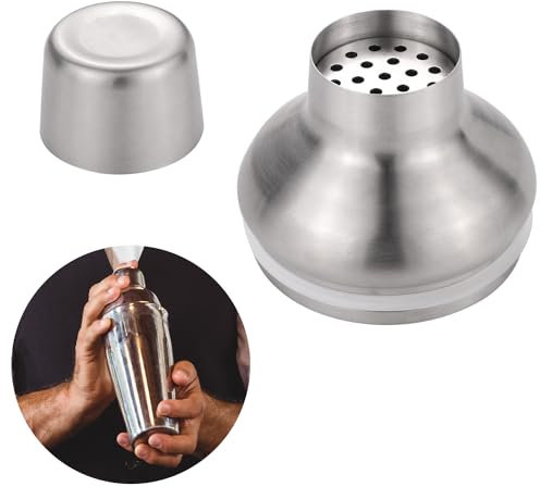 Shaker Lid for Yeti Rambler 20 oz, 3.15x3.15x3.54 Inch Stainless Steel Drink Shaker Lid Prevent Liquid from Splashing Cocktail Shaker Lid for Home Bar Party