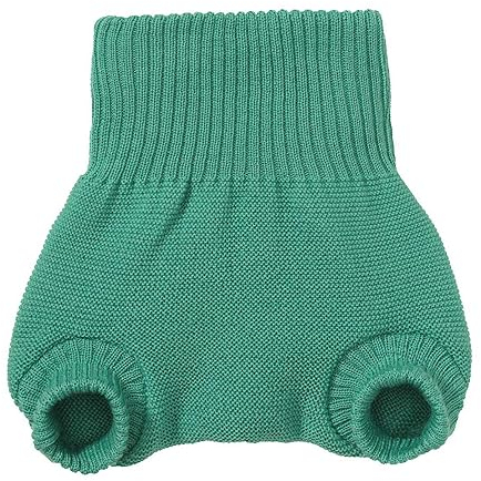 Disana WOLLWINDELHOSE, 100% Bio-Merinowolle GOTS, IVN Best | Newborn Neugeborene Baby Kleinkind, Kind Unisex | Baby Erstausstattung | Made in Germany | Mint Gr. 98-104