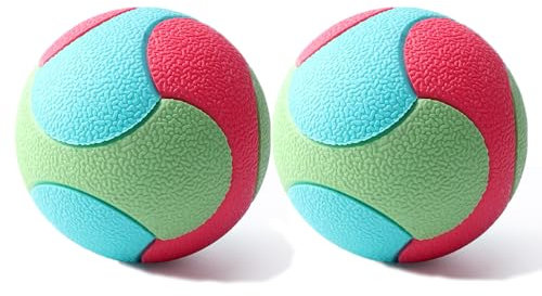 Coogime 2 Stück Hundeball aus Naturkautschuk, Jagdball für Hunde Hundespielzeug Gummiball mit 5,5cm /6,5cm/7.5cmRobuster und vielseitiger Ball (7.5cm)
