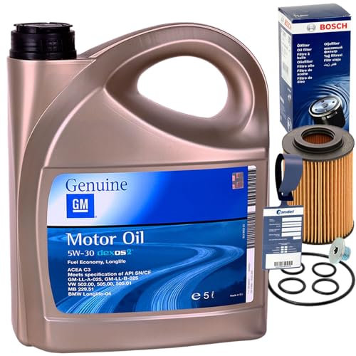 Ölfilter F026407073 + 5W30 Öl für Astra H J Meriva A B Corsa D