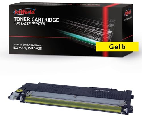 JetWorld Toner Ersatz Samsung CLTY406S Gelb für CLP360, CLP360N, CLP360ND, CLP365, CLP365W, CLX3300, CLX3305, CLX3305FN, CLX3305FW, CLX3305W 1000 Seiten je Tonerkartusche, Hochwertiger Druck