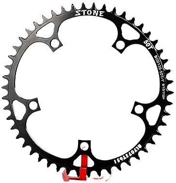 LUOKEKE Platos para Bicicletas Plato 135 BCD Redondo Estrecho Ancho 42 44 46 48 52 54 56T 58 60T Diente Camino MTB Bicicleta ChainWheel 135bcd Bicicleta Narrow Wide Plato(58T)