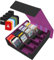 POKIENE Deck Storage Box Holds 2800+ Cards, Includes 10 Card Dividers, Purple Leather