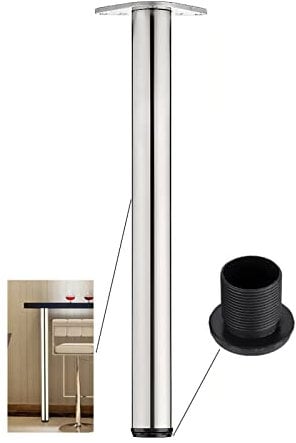 Pied de bar de petit déjeuner réglable en acier inoxydable pour table de petit déjeuner, bar, plan de travail, pieds de meubles avec hauteur réglable (taille : 100 cm)