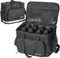 BQKOZFIN 8 Slots Wireless Microphone Case with Foam Compatible with Wireless Mic System Handheld Microphones, Microphone Carry Travel Bag with Shoulder Strap, Case Only (Black)