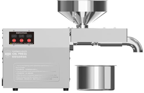 GAYAYAS Commercial Oil Press Machine, Oil Presser Stainless Steel Oil Extractor Expeller Machine, for Nut and Seed Oil Press, Commercial Domestic Use