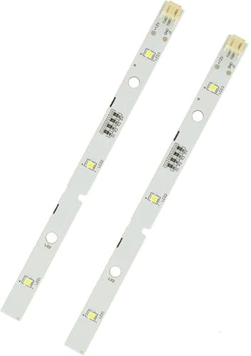 HUAREW bandes lumineuses LED pour réfrigérateur E349766 MDDZ-162A 1629348 1529227 DC12 V 2 W, ampoule de rechange compatible avec réfrigérateur KIFF5017 KIFF5020 KIFF7017 KIFF7020(2 paquets)
