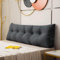 OHMG Rückenkissen, Lesekissen für Bett und Sofa, 200cm-Komfortables Wandkissen Bett, Bietet Optimalen Supportive Rückenkissen Bett, Bettkissen Rückenlehne mit Praktischen Seitentaschen ﻿