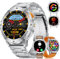 LIGE Reloj Inteligente Hombre con LED Linterna,3 Cinturini,530 mAh,1.43 AMOLED Smartwatch para Android iOS,5ATM Impermeable,24H Frecuencia Cardíaca,Llamadas Bluetooth,300+ Watch Faces Smart Watch