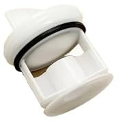 1Pc Compatible With Siemens Compatible With Bosch Drum Washing Machine Drain Pump Plug Water Plug Filter Plug Knob Cover Accessories(B white)