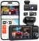 REDTIGER F17 Elite 4K 3 Kanal Dashcam Auto, STARVIS 2 IMX678 & IMX 675, 128GB Karte, Full Night Color, 4K+2.5K+1080P Vorne und Hinten Innen, Sprachsteuerung, 5GHz WiFi 6, GPS, HDR, Parkmodus