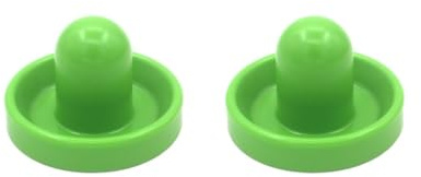 Airhockey-Schieber aus grünem Filz, 96 mm, für Spieltische, Zubehör, Hellgrün, 2 Stück