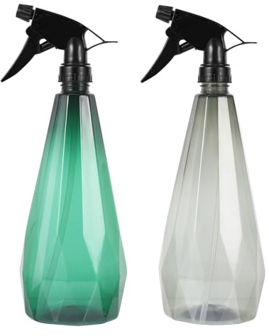 Ciieeo Flacon Pulvérisateur en Plastique 2Pcs Vaporisateur Vide 1L pour Plantes Design Étanche et Capacité 1L pour Jardinage et Arrosage