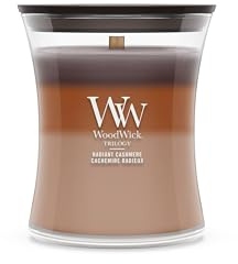 WoodWick Scented Candle| Medium Hourglass Candle | Radiant Cashmere | Perfect Gifts for Women