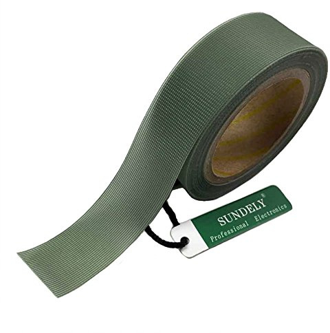 SUNDELY® Iron on Hot Melt Seam Sealing Repair Adhesive Fusible Tape Roll 3 Layer for Waterproof Fabrics Sportswear Ski Snow Gear Raincoat Outdoor Jacket Pants (0.8 X 16' / 20mm X 5m, Army Green)